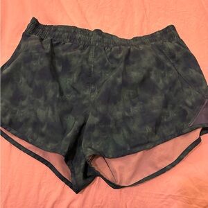 All in Motion Forest Green Patterned Athletic Shorts